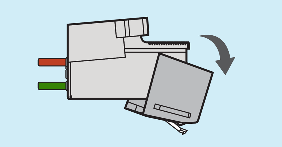 Illustration of stylus removal